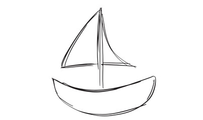 Ship boat drawing object icon travel water sea ocean sailboat transportation vessel nautical marin ship boat doodle sport journey ship boat fishing beach retro ship boat sport vacation holiday design 