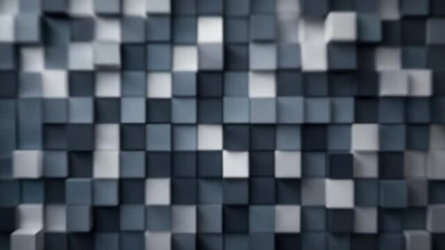 Grayscale abstract pattern of squares suitable for backgrounds, prints, and design projects. Uncensored imagery with hidden depths for creative concepts.