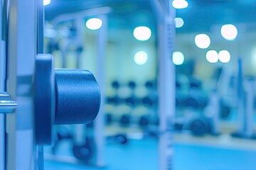 Fototapeta premium Gym interior, fitness equipment