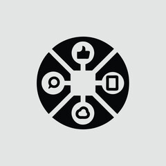 Dynamic Logo Design for Digital Marketing Featuring Modern Abstract Branding Vector Illustration