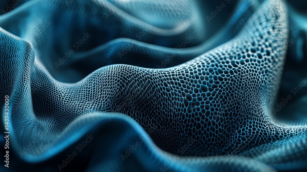 Poster abstract blue textured background with deep waves and subtle pattern 3d up art dark wavy rich image