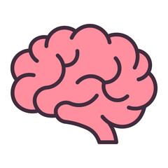 Brain intelligence and creativity icon