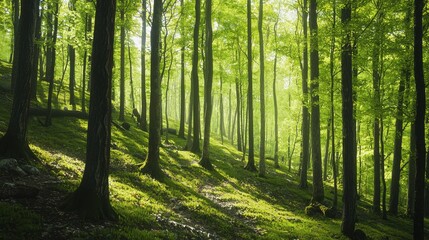 Fototapeta premium 森林 風景