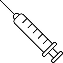 Syringe icon Injection Medical illustration.