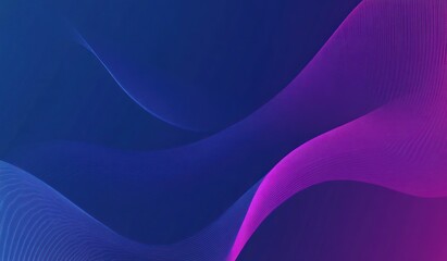 Fototapeta premium Abstract wavy lines in dark blue and purple