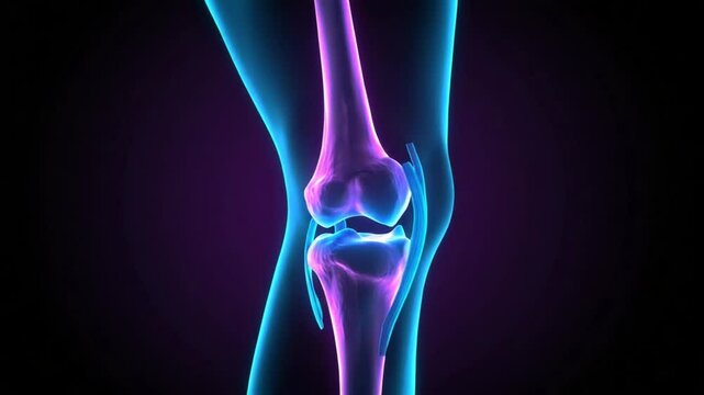 Human Knee Joint Anatomy: A Detailed 3D Render