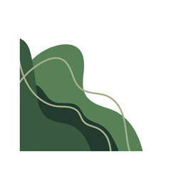 Green Abstract Aesthetic Corner 