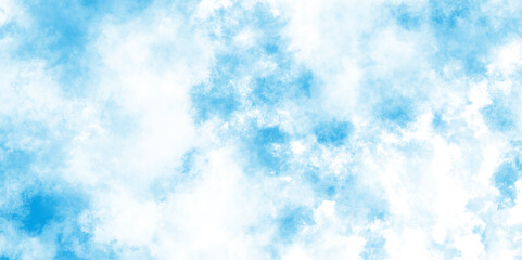 Abstract Watercolor shades blurry and defocused Cloudy Blue Sky Background, White cloud on blue sky background, modern creative themes beautiful concept art, Grunge light sky blue shades watercolor .