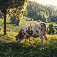 cow in the field