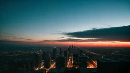 Naklejka premium Sky with fluid dawn gradients.