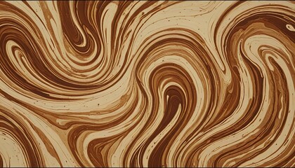 Photo Abstract swirls of coffee and cream