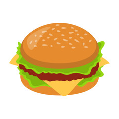 National Hamburger Day Illustration