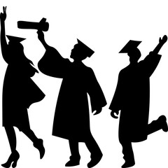 Graduation Silhouette