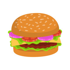 National Hamburger Day Illustration