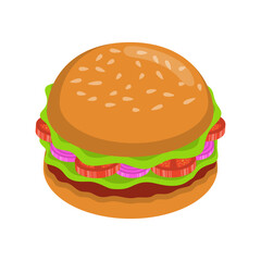 National Hamburger Day Illustration