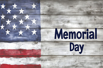 Fototapeta premium american flag on old brick wall