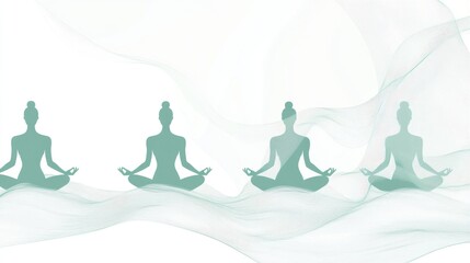 Harmonious meditation figures
