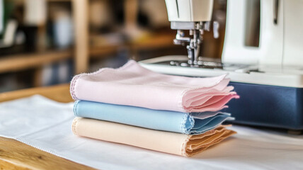 sewing machine on the table