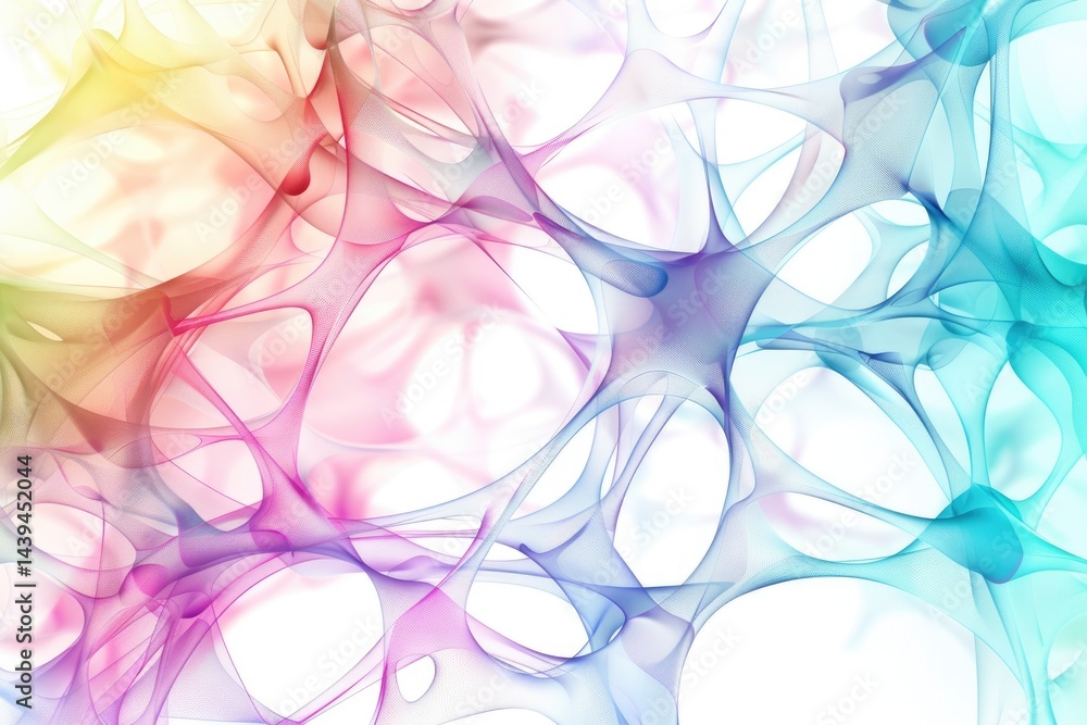 Poster picture symbolized globalize connection with particle connecting represent internet system communica