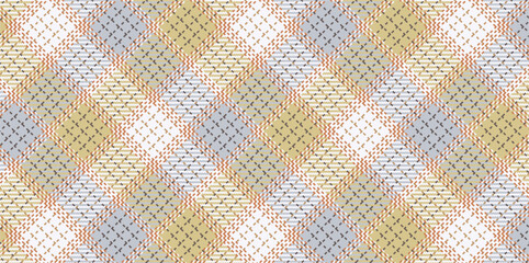 Vector checkered pattern or plaid pattern . Tartan, textured seamless twill for flannel shirts, duvet covers, other autumn winter textile mills. Vector Format