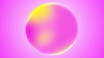 Pink and yellow gradient sphere perfect for abstract backgrounds, web design, branding, and modern geometric concepts. Trendy vibrant colors.