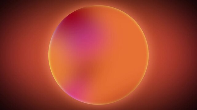Large orange orb against a red background, perfect for vibrant and eye-catching design projects needing a pop of color.