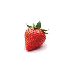 Fresh strawberry vector image in 3D