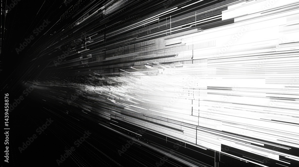 Poster abstract complex glitch with pixel effect in tech background use shading and glitches texture expres