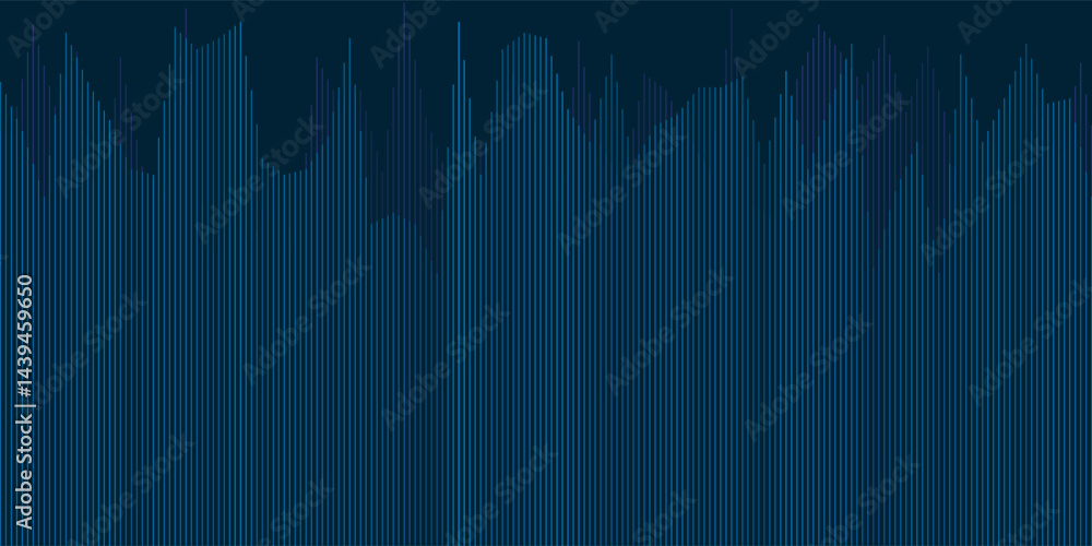 Poster a dynamic dark blue striped background with bold vertical lines, creating a modern and energetic des