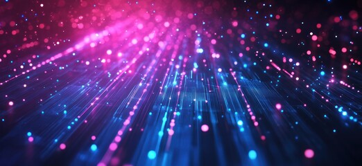 Naklejka premium Abstract vibrant light trails (1)