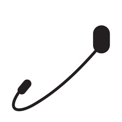 Headset Icon Vector Isolated Sign Symbol Stock Vector
