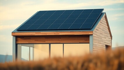 Fototapeta premium House or Building with solar panels