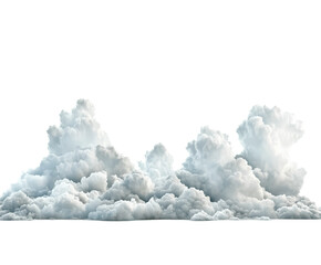 Majestic Cumulus Cloudscape: A Stunning Display of Nature's Majesty , isolated on white background PNG cut out