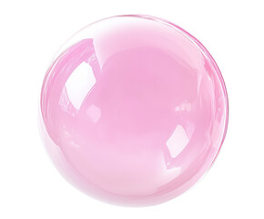 Obraz premium Radiant Pink Sphere: A Stunning Abstract Design , isolated on white background PNG cut out