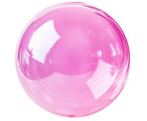 Obraz premium Enthralling Pink Sphere: A Captivating Abstract Design , isolated on white background PNG cut out