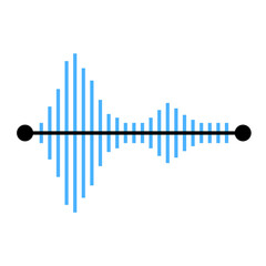 Stylized Sound Wave Graphic