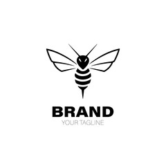 Hornet Logo. Hornet Logo Design. Hornet Logo Brand. Hornet Logo Vector Design Isolated on White Background