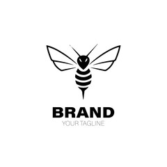 Hornet Logo. Hornet Logo Design. Hornet Logo Brand. Hornet Logo Vector Design Isolated on White Background