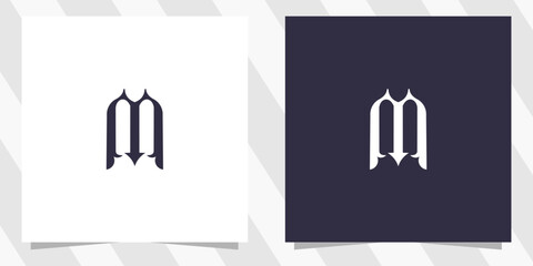 letter m logo design vector