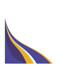 Purple Gold Certificate Corner Frame