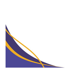 Purple Gold Certificate Corner Frame