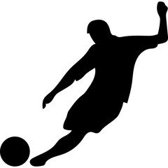 Soccer Player Silhouette