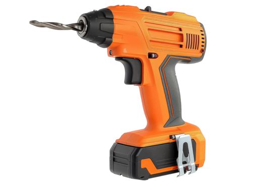 Precision and Portability: Cordless Brad Nailers Unleashed Isolated On White Background.