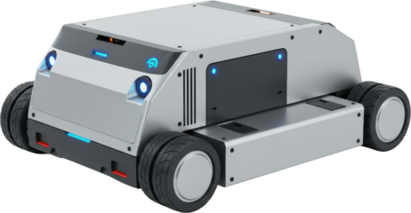 Advanced Autonomous Delivery Robot Smart Logistics Wireless Technology AI Powered Vehicle