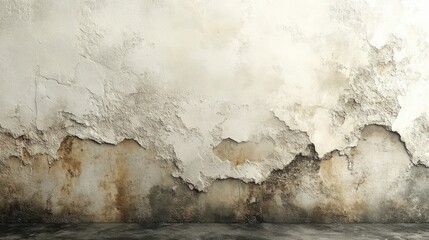 Weathered Wall Texture With Brown And White Shades Displaying Ageing and Grunge Elements