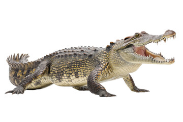 Naklejka premium Crocodile Close Up 