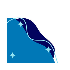 Aesthetic Wave Corner Blob