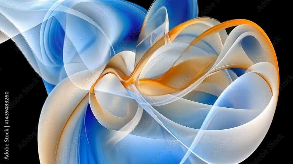 Poster abstract swirls of color in motion.