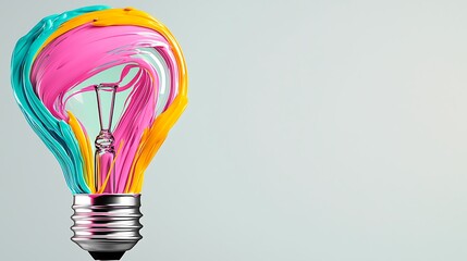 Fototapeta premium Colorful lightbulb design (1)