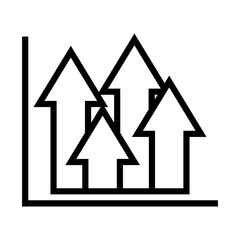 Chart icon vector. schedule illustration sign. diagram symbol or logo.